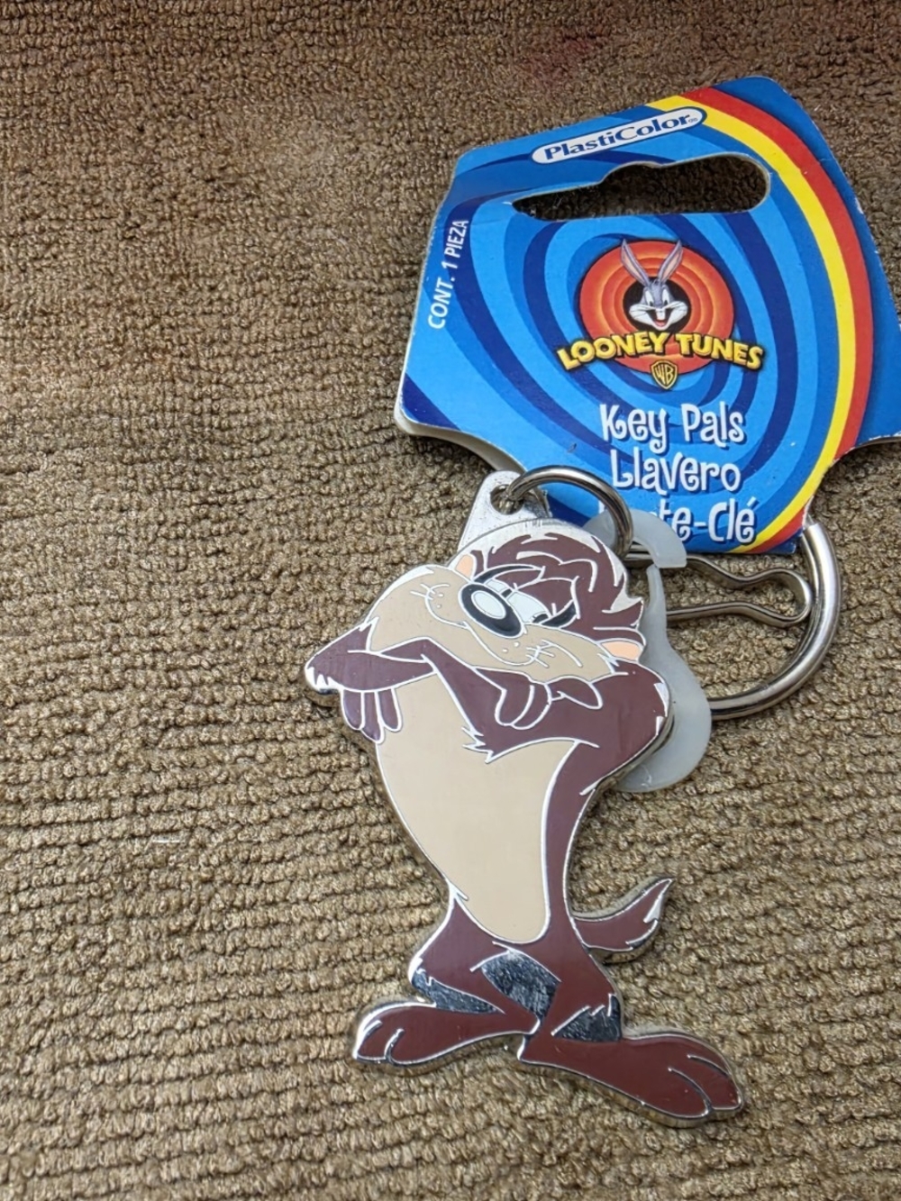 Looney Tunes Taz Keychain Key Pals - Brown/Tan